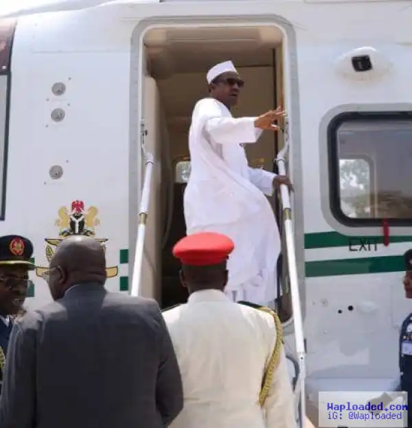 Photos: President Buhari Leaves Abuja, Arrives Benin Republic For A 1-Day Official Visit